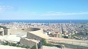 Vista Barcelona des del Turó de la Rovira