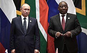 Vladimir Putin and Cyril Ramaphosa, 26 july 2018 (5)