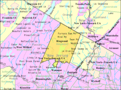 Census Bureau map of Ringwood, New Jersey