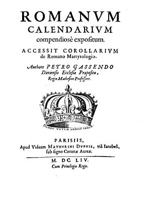 Gassendi - Romanum calendarium compendiose expositum, 1654 - 880721 F