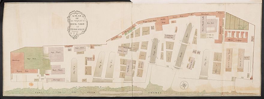 Map of the Dockyard in 1774