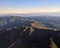 Mount Umunhum aerial with Monterey Bay