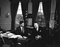 President John F. Kennedy meets with Henry Cabot Lodge, Director General of The Atlantic Institute