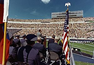 President Richard Nixon Gives a Commencement Ceremony Speech at Air Force Academy in Colorado Springs (cropped)