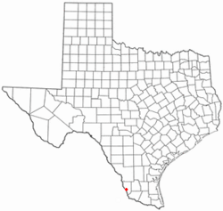Location of Falcon Mesa, Texas