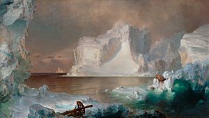 The Icebergs (Frederic Edwin Church), 1861 (color)