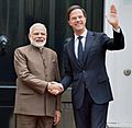 The Prime Minister, Shri Narendra Modi meeting the Prime Minister of Netherlands, Mr. Mark Rutte, at Amsterdam, Netherlands on June 27, 2017