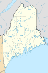 Location of lake in Maine, United States