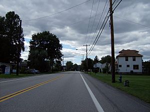 Along Pennsylvania Route 68 in eastern Ohioville