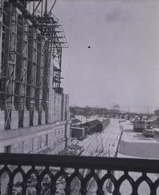 Construction of Union Station, Ottawa