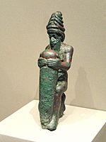 Foundation Nail of Gudea, about 2100 BC, Neo-Sumerian, Iraq, probably Lagash, copper alloy - Cleveland Museum of Art - DSC08176
