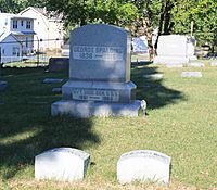 George Spalding grave Woodland Cemetgery Monroe Michigan