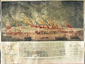 Great Fire of the City on the 17th and 18th May 1849