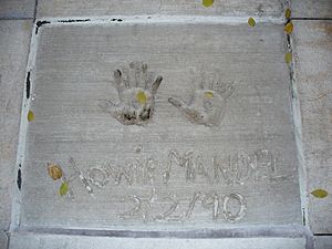 Howie Mandel handprints