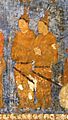 Korean ambassadors during a audience with king Varkhuman of Samarkand. 648-651 CE, Afrasiyab, Samarkand