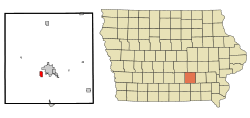 Location of Beacon, Iowa