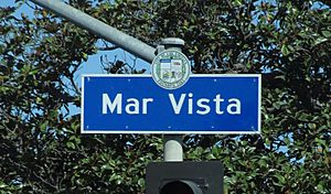 Mar Vista signage located at the intersection of Rose Avenue & Walgrove