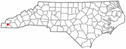 Location of Andrews, North Carolina