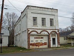 The Old Gurley Town Hall is a contributing property to the Gurley Historic District which was added to the National Register of Historic Places on June 2, 2004.