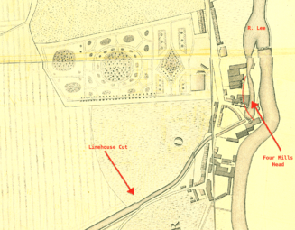 The Bromley end of the Limehouse Cut c.1800