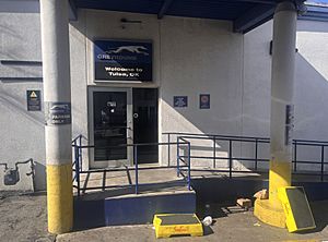 Tulsa, OK Greyhound Station entrance - 2023-3-17