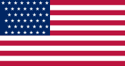 US flag 43 stars