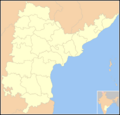 Blank map Andhra Pradesh state and districts (before 2014)