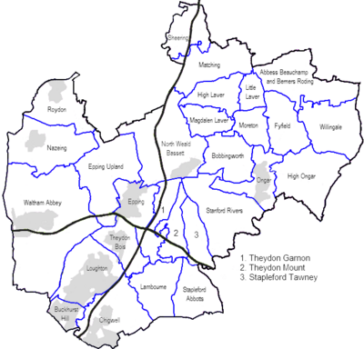 Civil Parishes in Epping Forest District