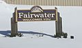 Fairwater Wisconsin Welcome Sign