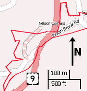 Indian Brook Road Historic District map