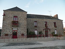 The town hall in La Croixille