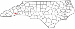 Location of Valley Hill, North Carolina