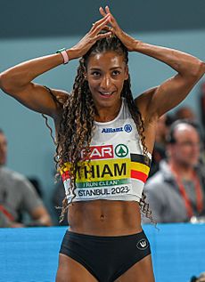 Nafissatou Thiam at 2023 European Indoor Championships1