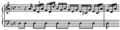 Pedal tone Bach - BWV 851, m.1-2