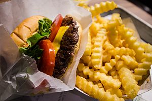 Shake Shack burger and fries (14129412503)