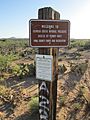 Signs in Pantano Cienega Creek Natural Preserve Arizona 2014