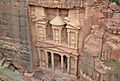 The Treasury from above, Petra, Jordan (34247879312)