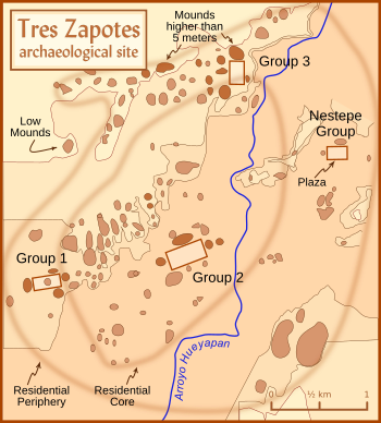 Tres Zapotes site plan