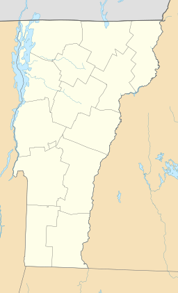 Location of Wrightsville Reservoir in Vermont, USA.