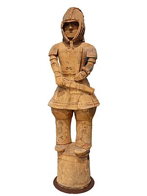 Warrior in Keiko Armor, National Treasure, Kofun period, 6th century, haniwa (terracotta tomb figurine) from Iizuka-machi, Ota-shi, Gunma - Tokyo National Museum - DSC06425
