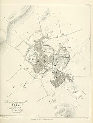 1840–41 Royal Engineers map of Gaza
