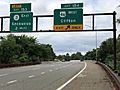 2020-07-16 08 58 36 View south along New Jersey State Route 444 (Garden State Parkway) at Exit 154 (U.S. Route 46 WEST, Clifton) in Clifton, Passaic County, New Jersey