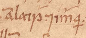 Amlaíb and Ímar (Oxford Bodleian Library MS Rawlinson B 489, folio 25v)
