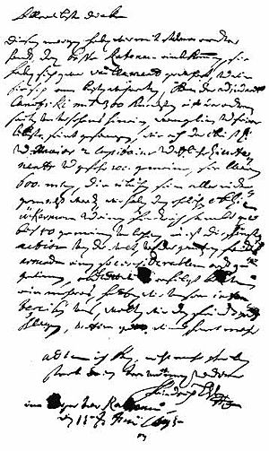 Brief des Landgrafen Friedrich von Hessen-Homburg vom 15.6.1675 an seine Gemahlin