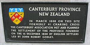 Canterbury province plaque Whitehall London