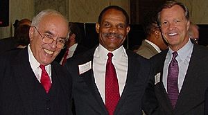 Christopher Cox with Bob Novak and Michael Garrett