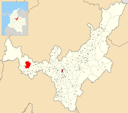 Location of the municipality and town of San Pablo de Borbur in the Boyacá Department of Colombia.