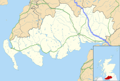 Thornhill is located in Dumfries and Galloway