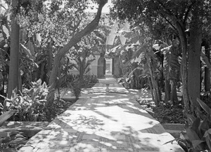 ETH-BIB-Marrakech- trotz der Winterzeit grünt und blüht es in den duftenden Gärten des alten Sultanpalastes Palais de la Bahya-Tschadseeflug 1930-31-LBS MH02-08-0439