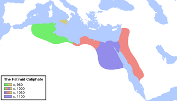 Chronological map of the Fatimid Caliphate
